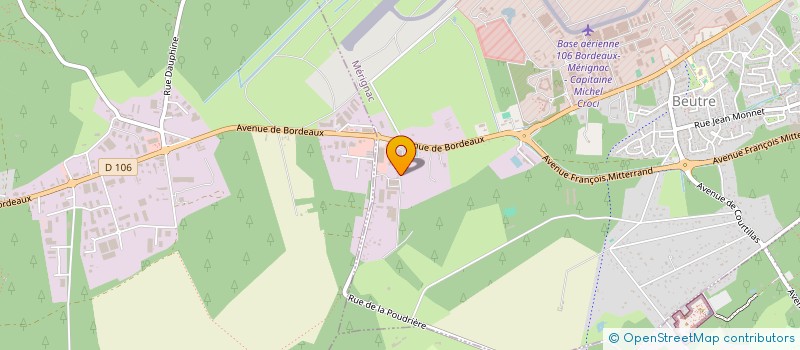 localisation de l'entreprise CENTRE TECHNIQUE DE L'HABITAT GIRONDE à MERIGNAC