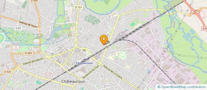 localisation de l'entreprise CENTRE TECHNIQUE DE SECURITE AUTOMOBILE DE L'INDRE C.T.S.A.I.  CHATEAUROUX