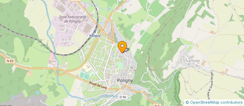 localisation de l'entreprise CENTRE TECHNIQUE DES FROMAGES COMTOIS à POLIGNY