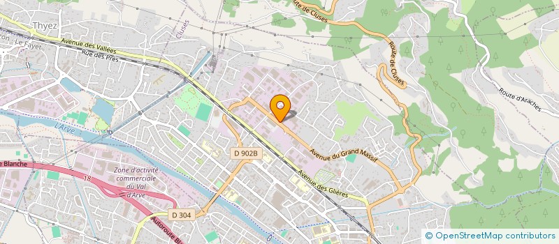 localisation de l'entreprise CENTRE TECHNIQUE DES INDUSTRIES MECANIQUES ET DU DECOLLETAGE  CLUSES