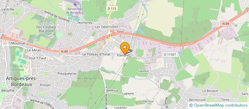 localisation de l'entreprise CENTRE TECHNIQUE DU BATIMENT FRANCE 33  IZON