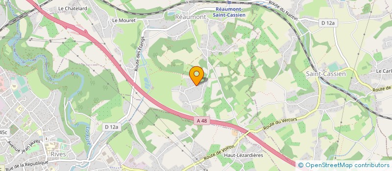 localisation de l'entreprise CENTRE TECHNIQUE LES TRUFFIERES  REAUMONT