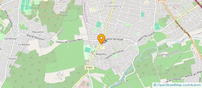 localisation de l'entreprise CENTRE TERRITORIAL DE FORMATION AQUITAINE DE LA FNMNS  VILLENAVE-D'ORNON