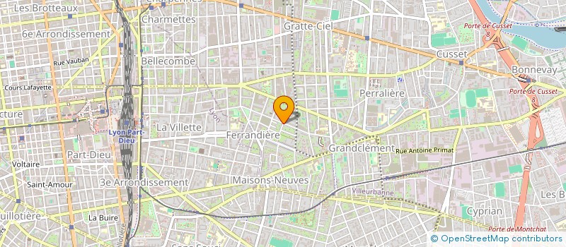 localisation de l'entreprise CENTRE THERAPEUTIQUE DU TOTEM à VILLEURBANNE