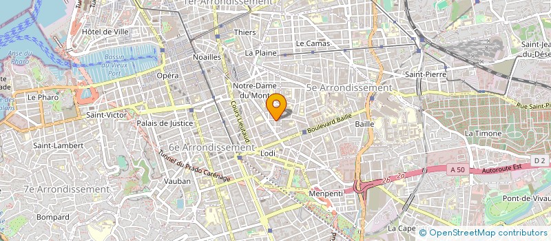 localisation de l'entreprise CENTRE TRAITEMENT INFORMATIQUE COMPTABLE à MARSEILLE