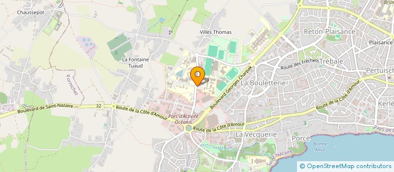 localisation de l'entreprise CENTRE UNIVERSITAIRE INTER AGES à SAINT-NAZAIRE