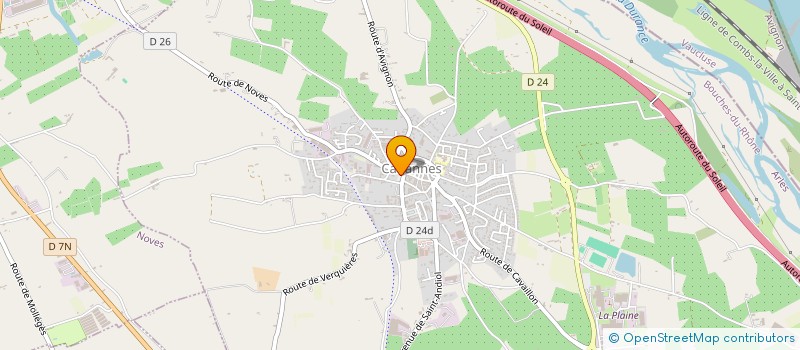 localisation de l'entreprise CENTRE VACANCES LOISIRS DE CABANNES  CABANNES