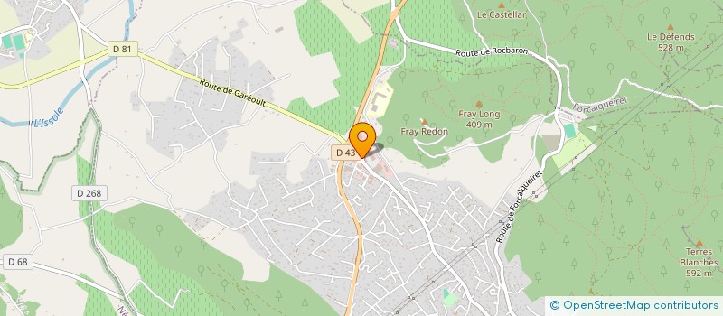 localisation de l'entreprise CENTRE VAR MENAGER  ROCBARON