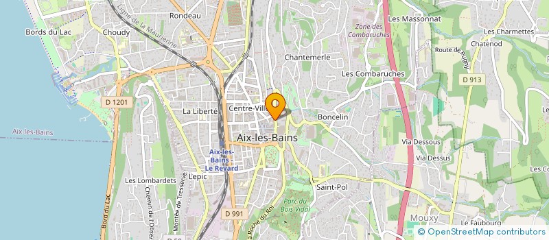 localisation de l'entreprise CENTRE VASCULAIRE D'AIX LES BAINS à AIX-LES-BAINS