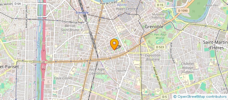 localisation de l'entreprise CENTRE VIE EN YOGA  GRENOBLE