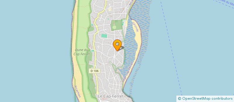 localisation de l'entreprise CENTRE VILLE  LEGE-CAP-FERRET