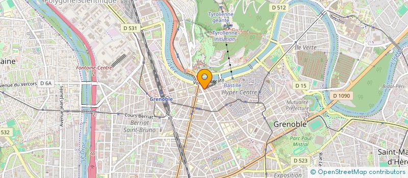 localisation de l'entreprise CENTRE VILLE SOINS à GRENOBLE