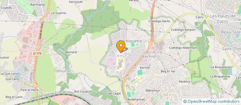 localisation de l'entreprise CENTRE VISION BRETAGNE à VANNES