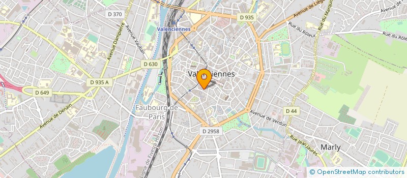 localisation de l'entreprise CENTRE VITAL à VALENCIENNES