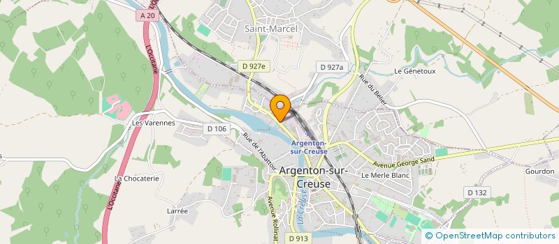 localisation de l'entreprise CENTRE VITALITE à ARGENTON-SUR-CREUSE