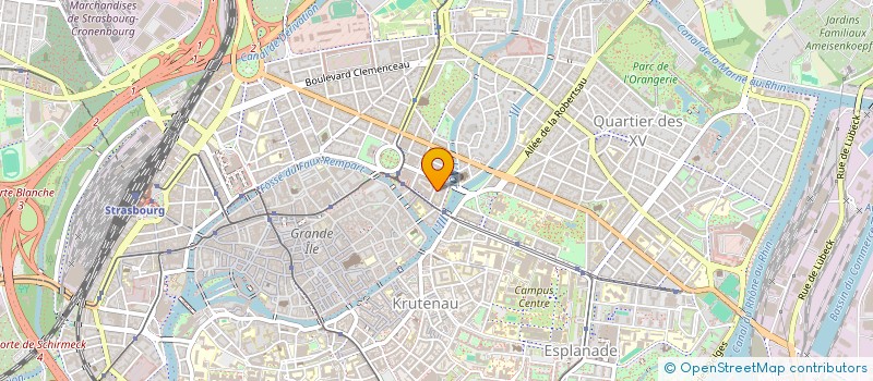 localisation de l'entreprise CENTRE WENCKER à STRASBOURG