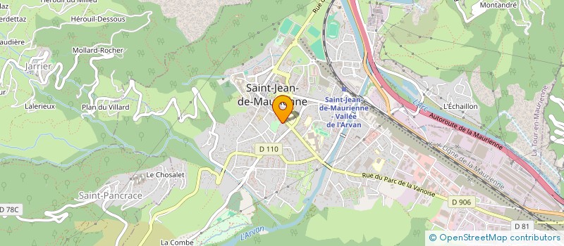 localisation de l'entreprise CENTRE WU TI  SAINT-JEAN-DE-MAURIENNE