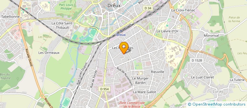 localisation de l'entreprise CENTRE YOGI COUDOUX à DREUX