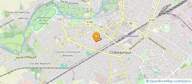 localisation de l'entreprise CENTREHUIS-IMMO à CHATEAUROUX