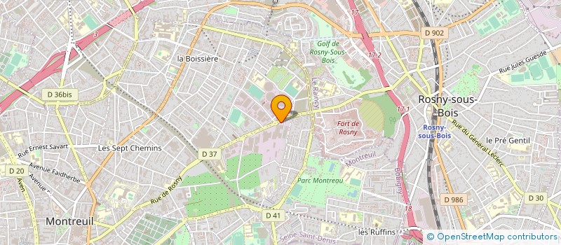 localisation de l'entreprise CENTRELEC à MONTREUIL