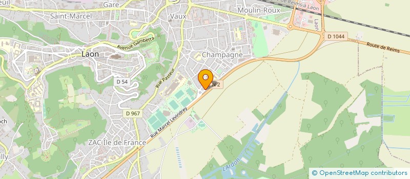 localisation de l'entreprise CENTRES AERE LES AULNES à AULNOIS-SOUS-LAON