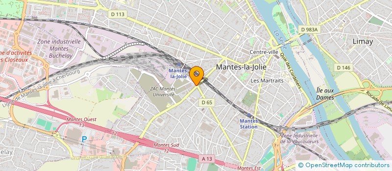 localisation de l'entreprise CENTRES AQUATIQUES CUGPSEO  MANTES-LA-VILLE