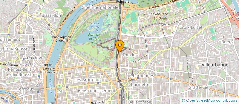 localisation de l'entreprise CENTRES DE SANTE POUR TOUS - LYON  VILLEURBANNE