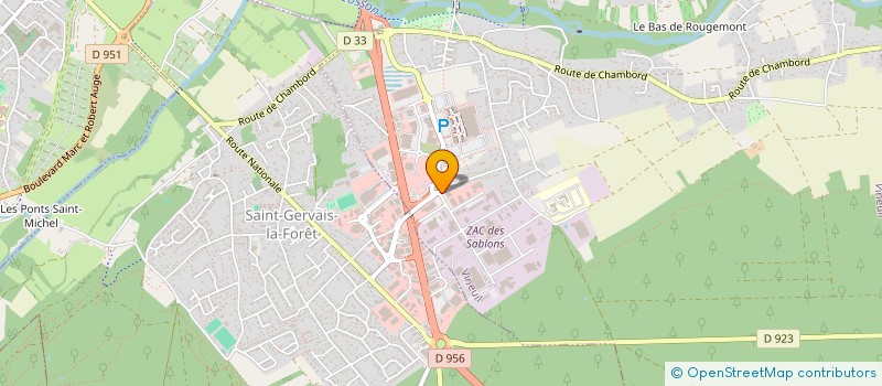 localisation de l'entreprise CENTRES MEDICAUX DU VAL DE LOIRE à VINEUIL