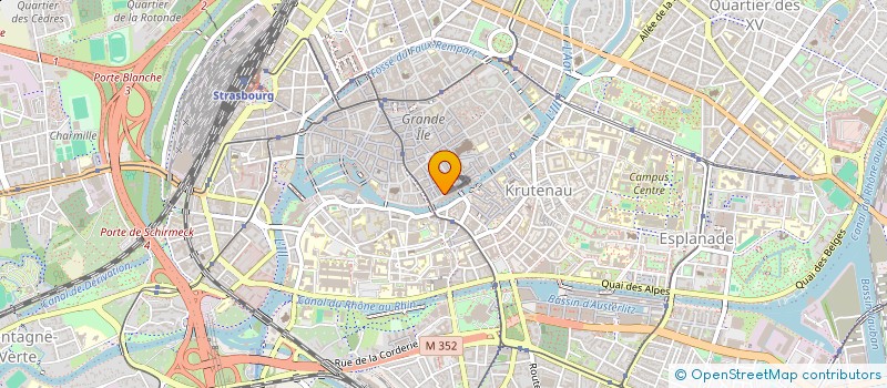 localisation de l'entreprise CENTRES OPHTALMOLOGIQUES DU RHIN à STRASBOURG