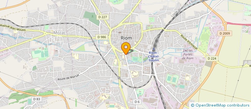 localisation de l'entreprise CENTRES SOCIAUX ET CULTURELS DU BASSIN DE RIOM à RIOM