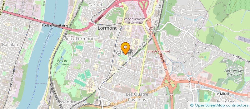 localisation de l'entreprise CENTRES SOCIOCULTURELS DE LA VILLE DE LORMONT à LORMONT
