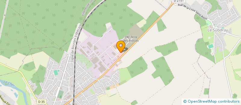 localisation de l'entreprise CENTREXPRESS  SAINT-FLORENT-SUR-CHER