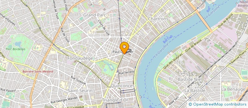 localisation de l'entreprise CENTRIMMO à BORDEAUX