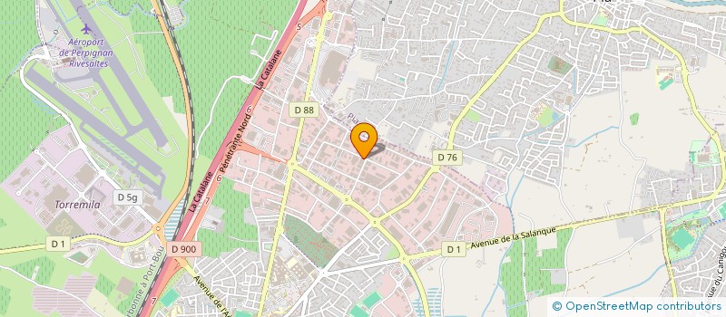 localisation de l'entreprise CENTROCOM SARL à PERPIGNAN