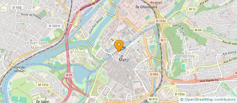 localisation de l'entreprise CENTRUM IMMOBILIER à METZ