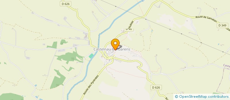 localisation de l'entreprise CENTULLE  CASTELNAU-BARBARENS