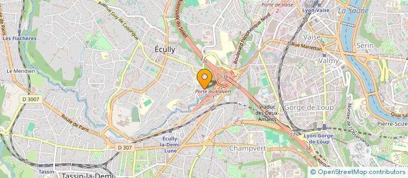 localisation de l'entreprise CENTUM ADETEL TRANSPORTATION SYSTEM  ECULLY