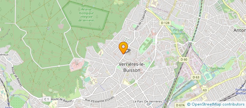 localisation de l'entreprise CENTURI à VERRIERES-LE-BUISSON
