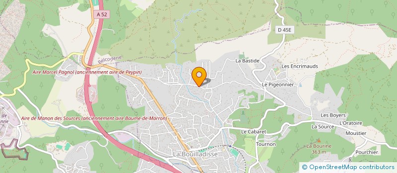 localisation de l'entreprise CENTURIE PROVENCALE  LA BOUILLADISSE