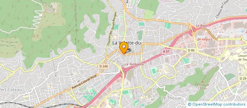 localisation de l'entreprise CENTURY 21 ALLIANCES à LA VALETTE-DU-VAR