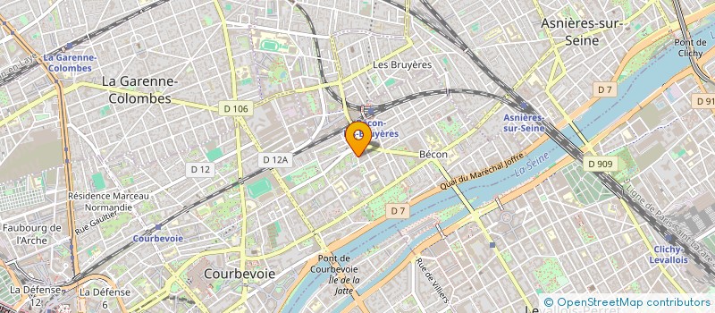 localisation de l'entreprise CENTURY 21 CABINET DELTA à COURBEVOIE