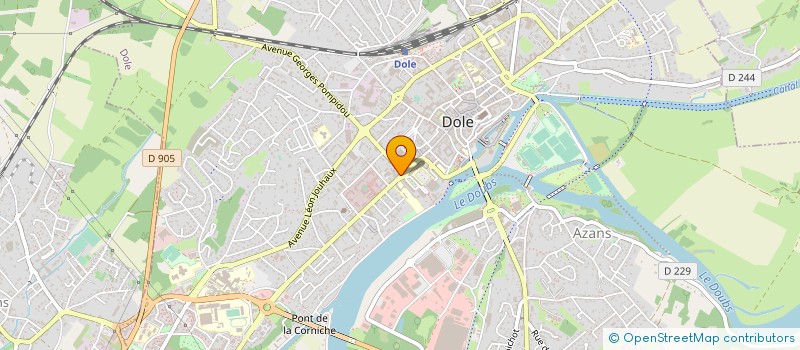 localisation de l'entreprise CENTURY 21 CABINET FAIVRE SARL à DOLE