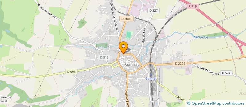 localisation de l'entreprise CENTURY 21 LEFEBVRE IMMOBILIER à GANNAT