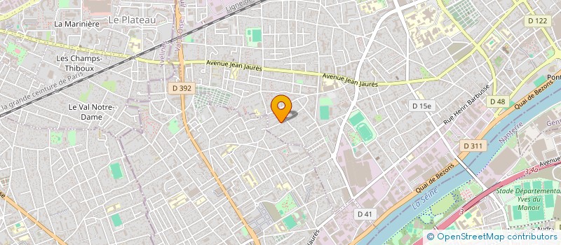 localisation de l'entreprise CENTURY à ARGENTEUIL