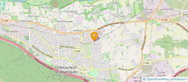 localisation de l'entreprise CENTURY RENOVATION à CHATEAUNEUF-LES-MARTIGUES