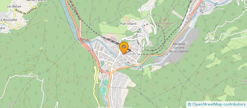 localisation de l'entreprise CENTURY21MOUTIERS  MOUTIERS