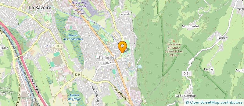 localisation de l'entreprise CENTVIER  CHALLES-LES-EAUX