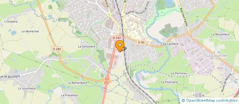localisation de l'entreprise CENWY à LA ROCHE-SUR-YON