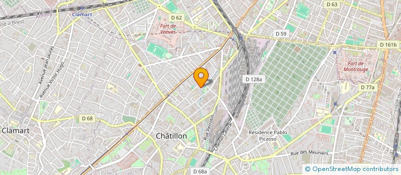 localisation de l'entreprise CENYONIS  CHATILLON