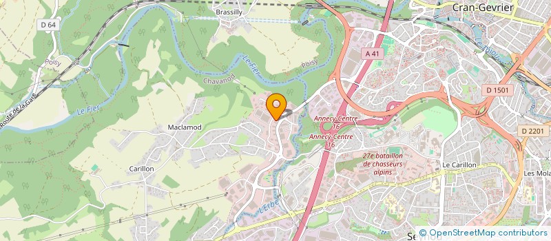 localisation de l'entreprise CEO FORMATIONS  CHAVANOD